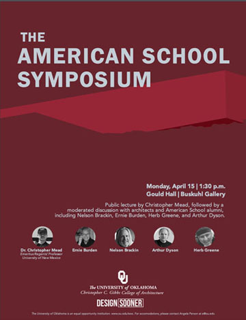 American School Symposium Herb Greene Christopher Mead