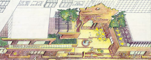 Southwest Courtyard, Conceptual, 1984